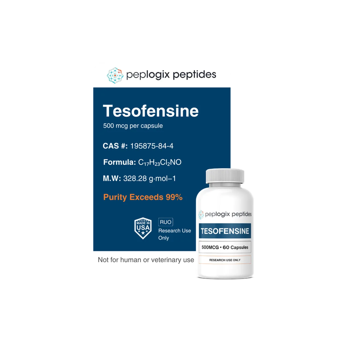 Tesofensine Capsules - 500mcg